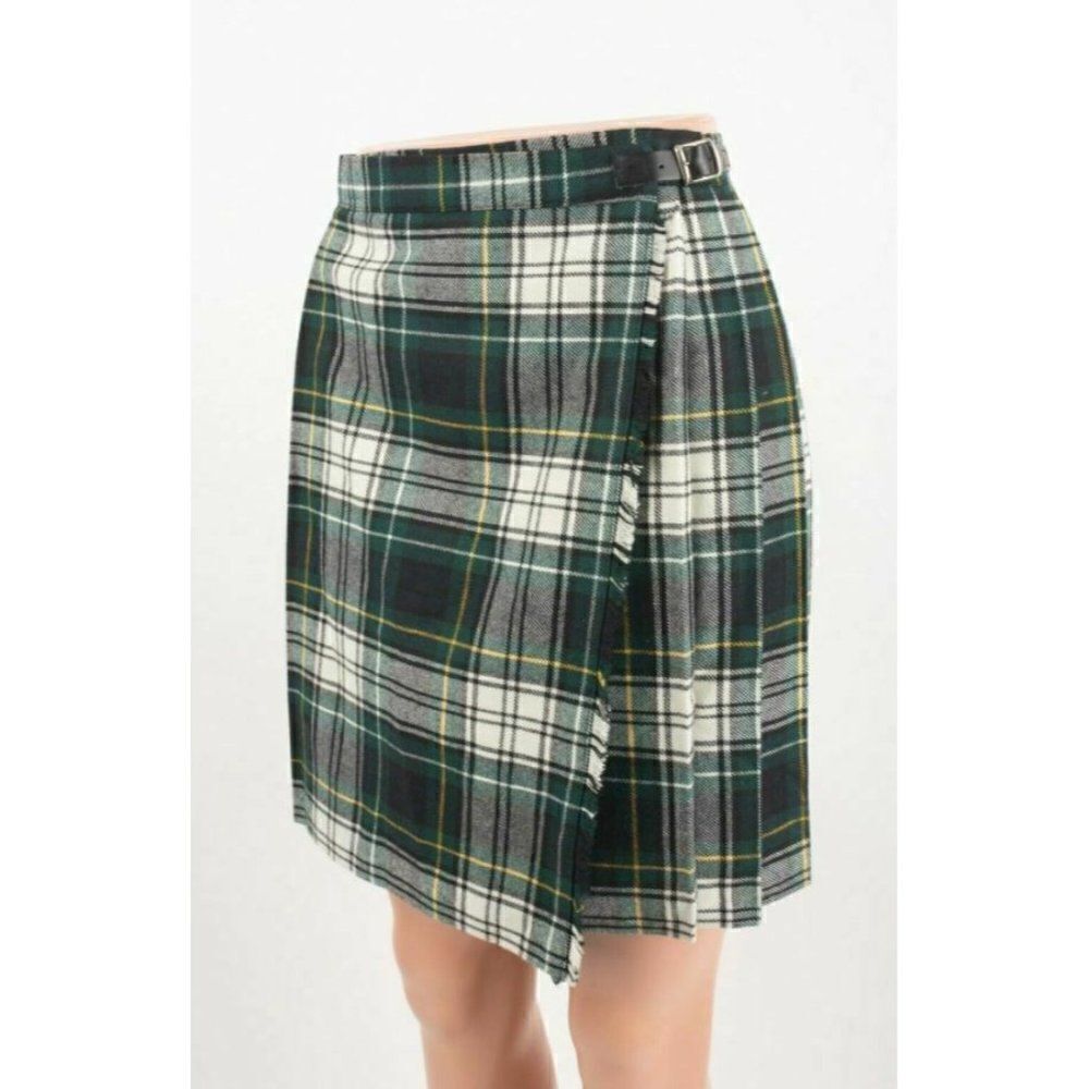 House of Ireland Girls Plaid Cape Poncho Coat & Skirt L 7-8 8-10 Tartan Plaid - Picture 9 of 11